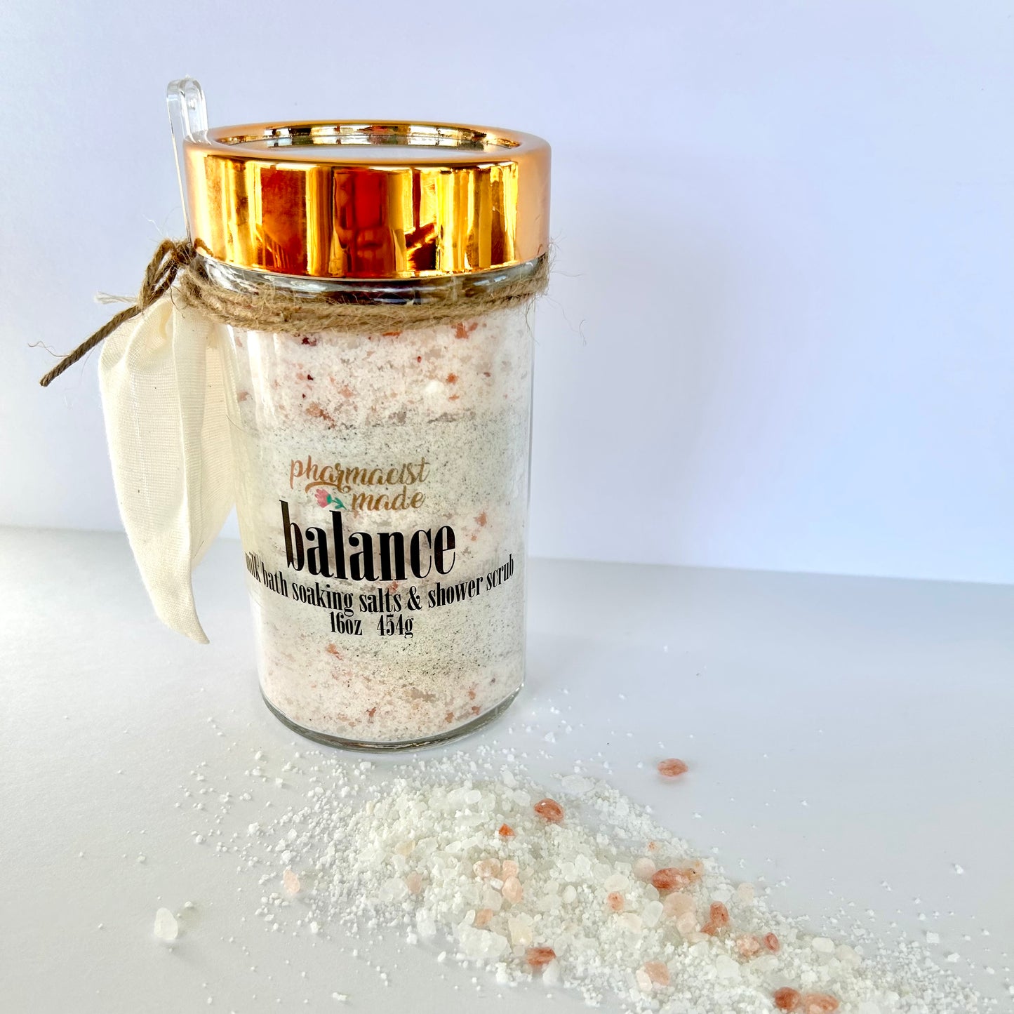 Milk Bath Soaking Salts and Shower Scrub by Pharmacist Made