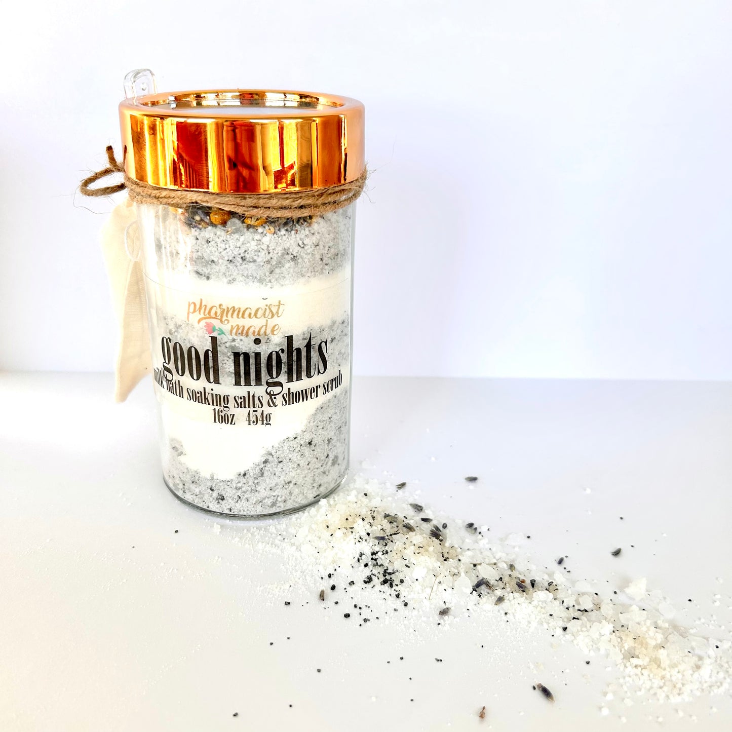 Milk Bath Soaking Salts and Shower Scrub by Pharmacist Made