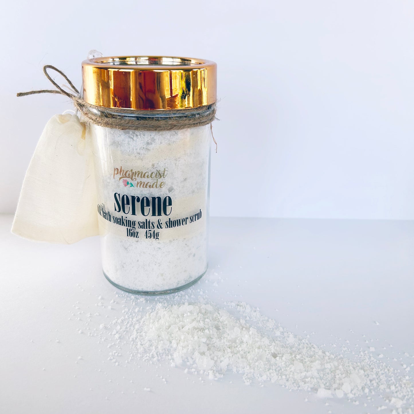 Milk Bath Soaking Salts and Shower Scrub by Pharmacist Made