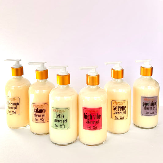 Shower Gel - Organic Body Wash in 6 Varieties by Pharmacist Made